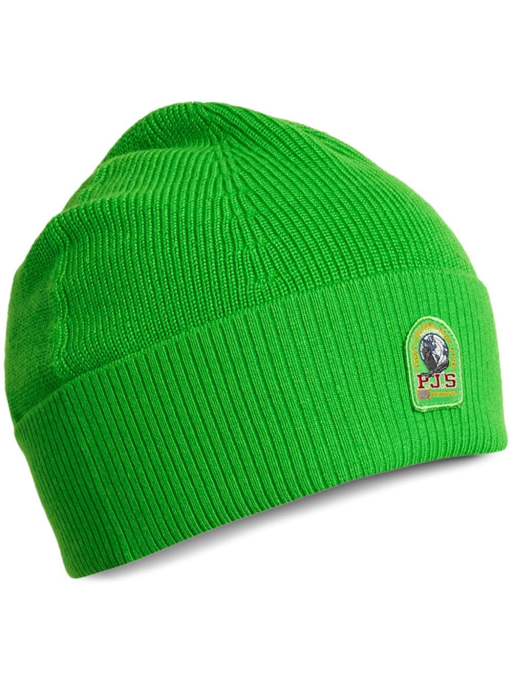 logo-patch beanie hat