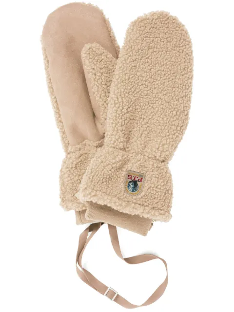 Parajumpers logo-patch bouclé gloves