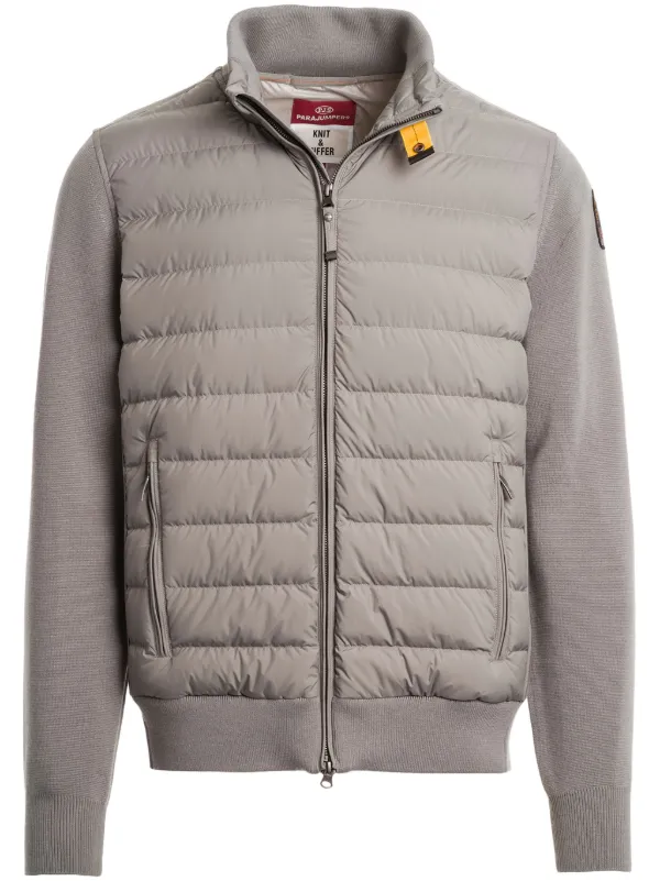 Parajumpers logo patch Jacket Grey FARFETCH AO