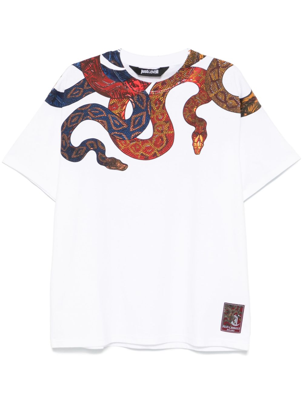 Just Cavalli logo-print T-shirt - White