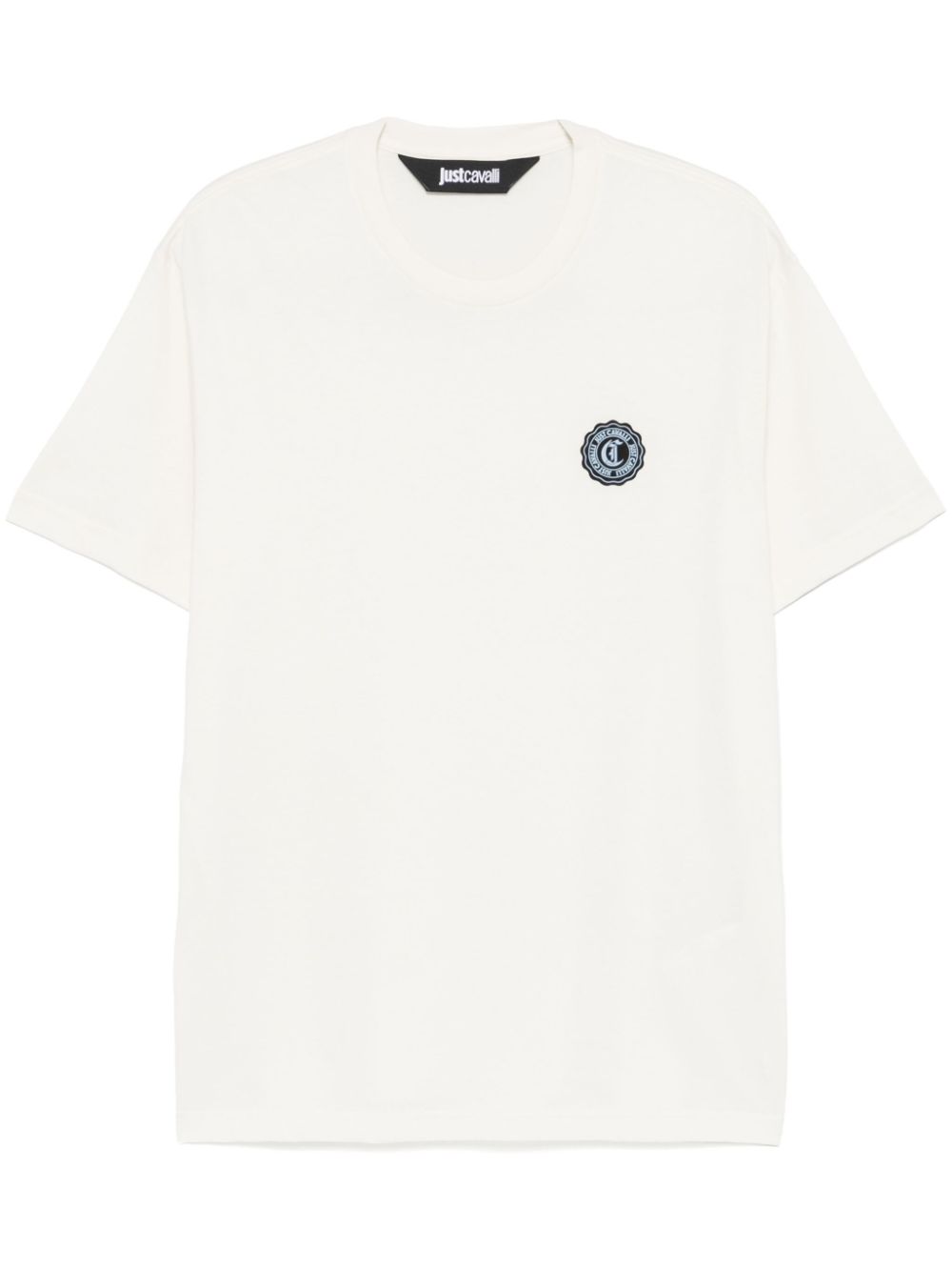 Just Cavalli raised logo T-shirt - Neutrals