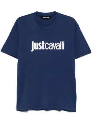 Just Cavalli logo-print T-shirt | Black | FARFETCH JO