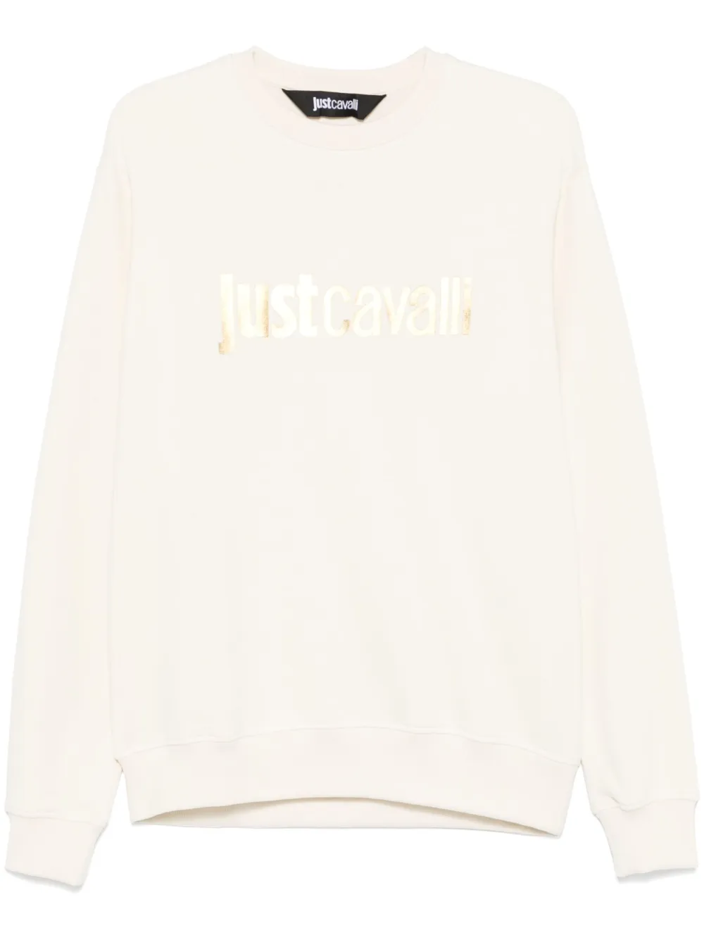 Just Cavalli Sweater met logoprint Beige