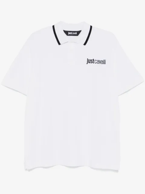 Just Cavalli playera tipo polo con logo bordado