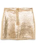 Alysi metallic mini skirt - Gold