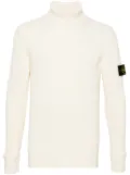 Stone Island ribbed-knit virgin wool sweater - Neutrals