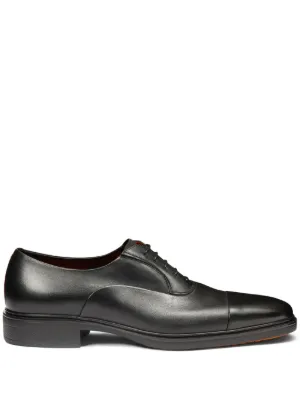 Santoni レースアップ レザーシューズ | ブラック | FARFETCH JP