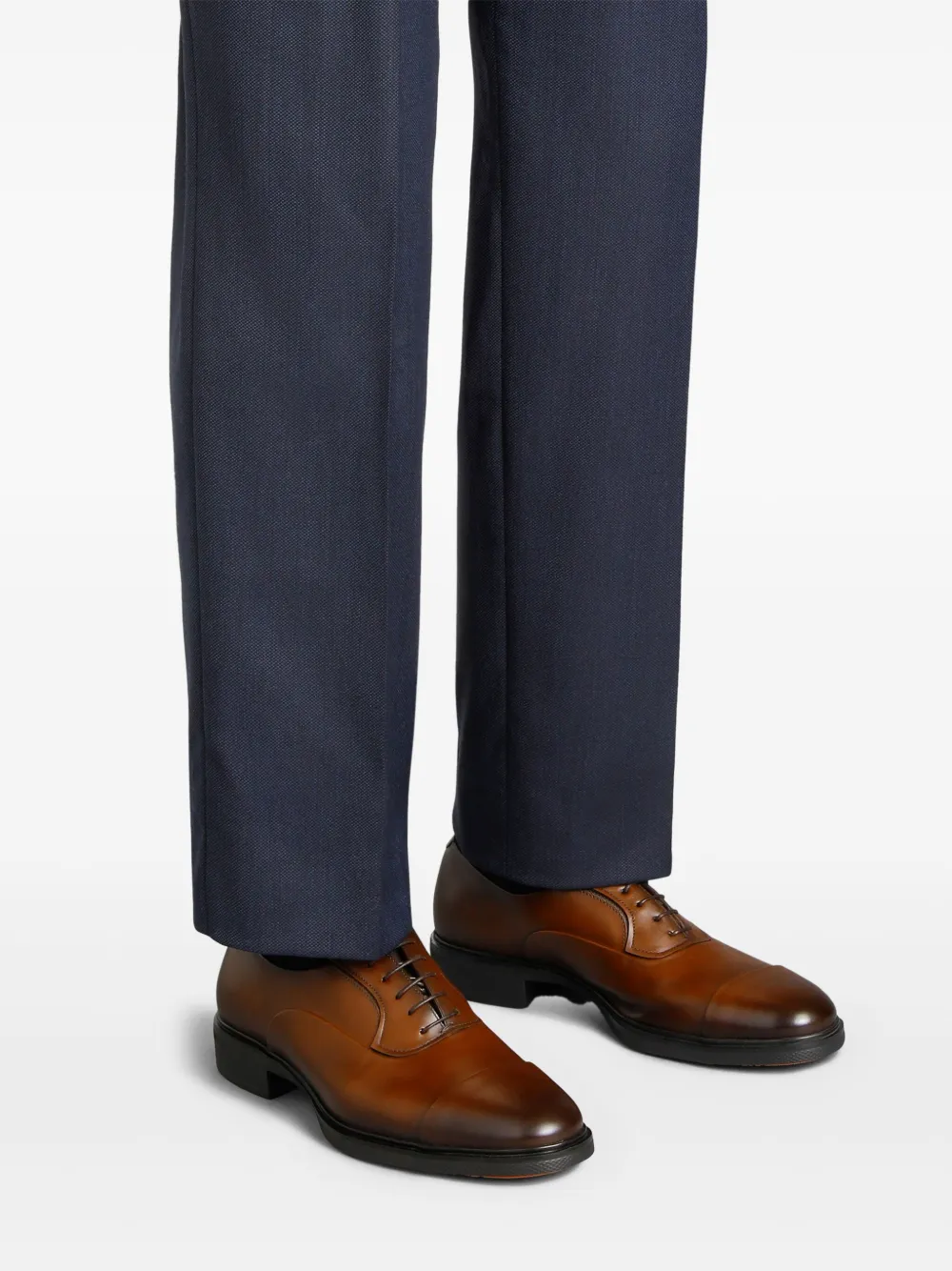 Santoni Easy leather oxford shoes