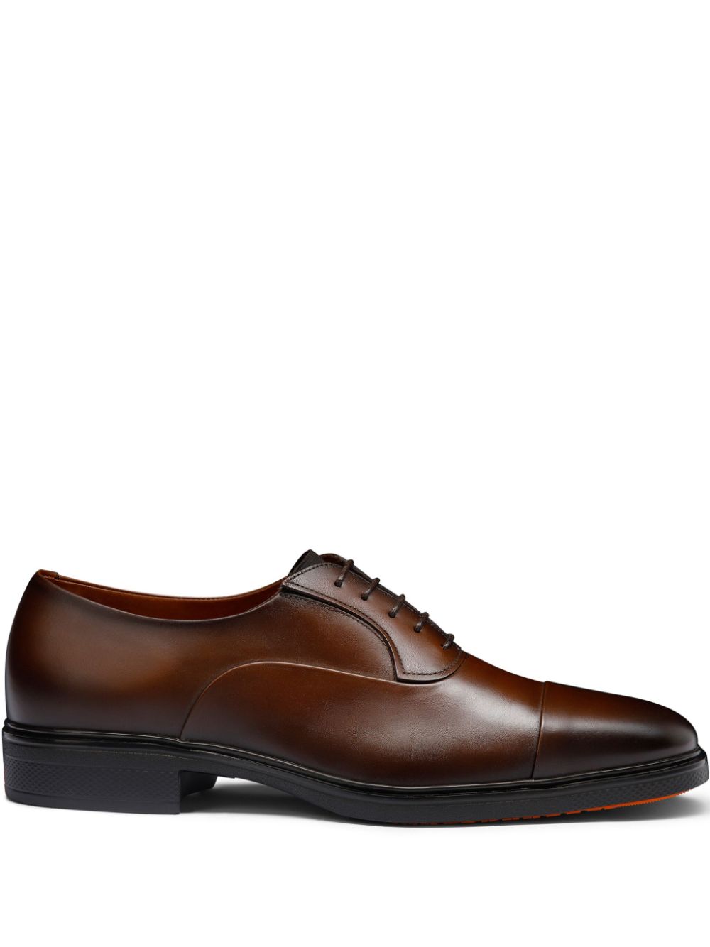 Santoni Easy leren Oxford schoenen Bruin