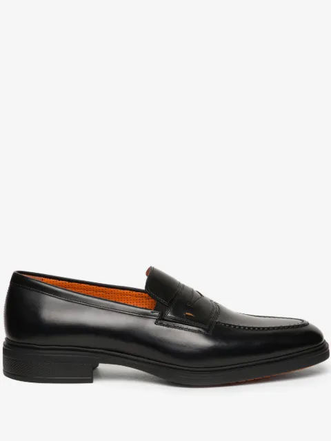 Santoni Easy leather loafers
