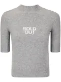 Sportmax short-sleeve knitted top - Grey