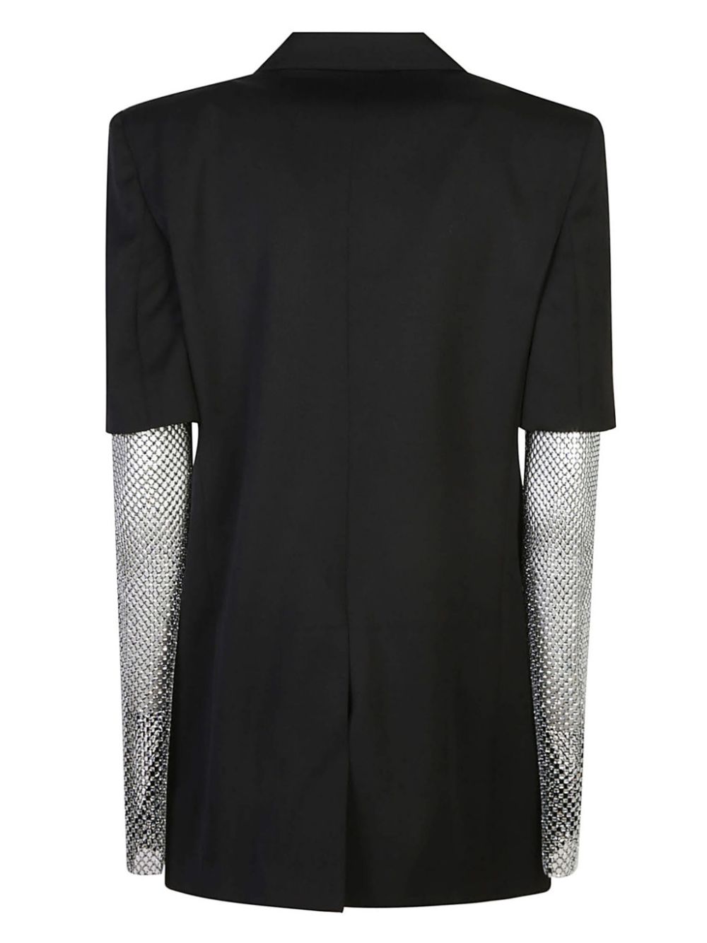 Shop Mach & Mach Crystal-embellished Blazer Dress In Black