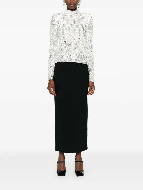fishnet rhinestone skirt