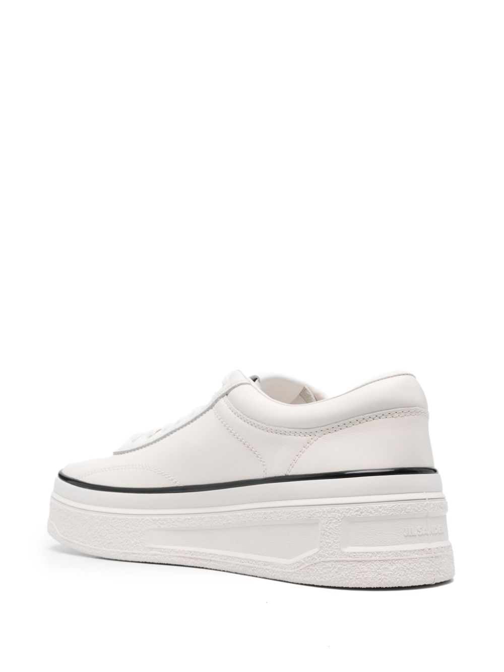 Jil Sander Leren sneakers Wit