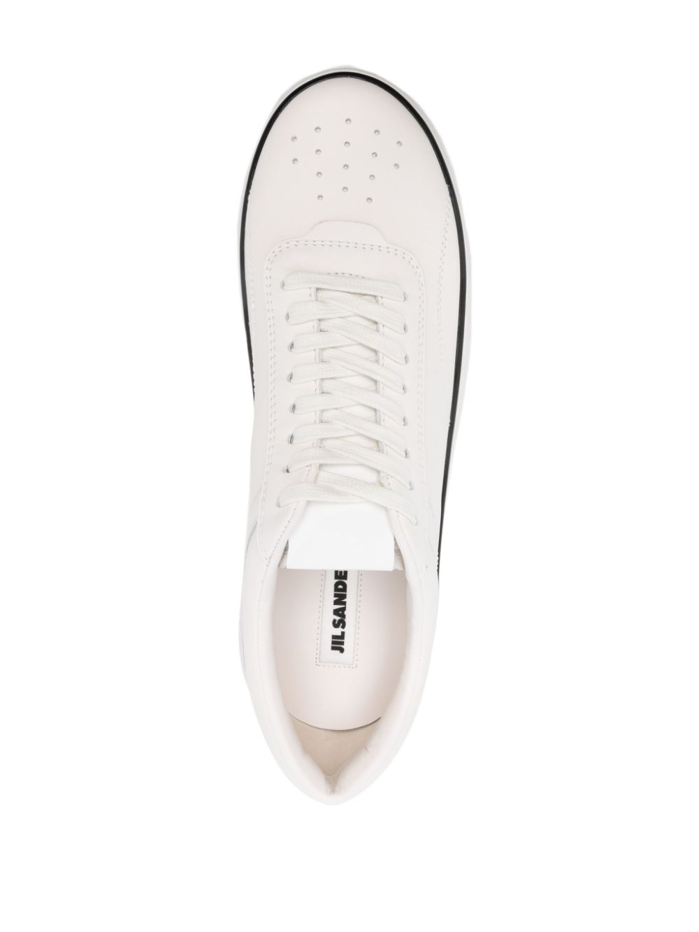 Jil Sander Leren sneakers Wit