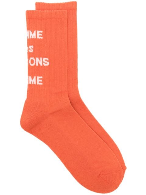 Comme des Garçons Homme logo-jacquard socks