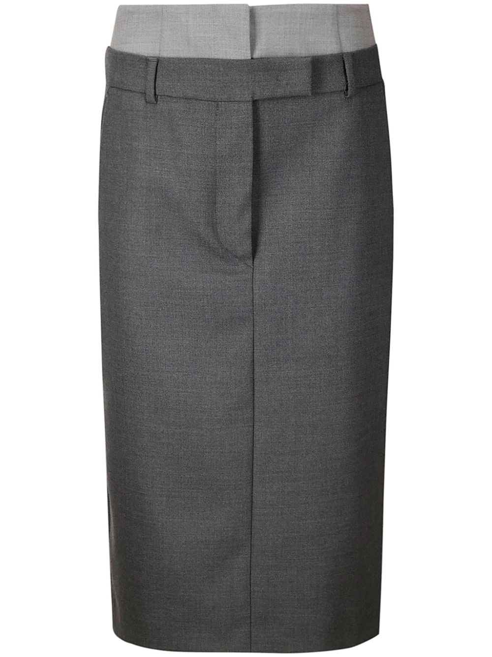 tailored midi skirt