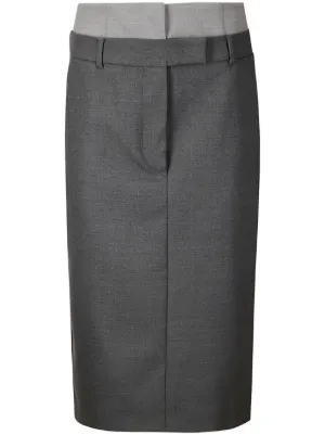 スカート SPORTMAX Women Mid Skirts 2512771022600 TOANO 005 Silver SPORTMAX TOANO Sequin Decoration Midi Skirt | jentestore