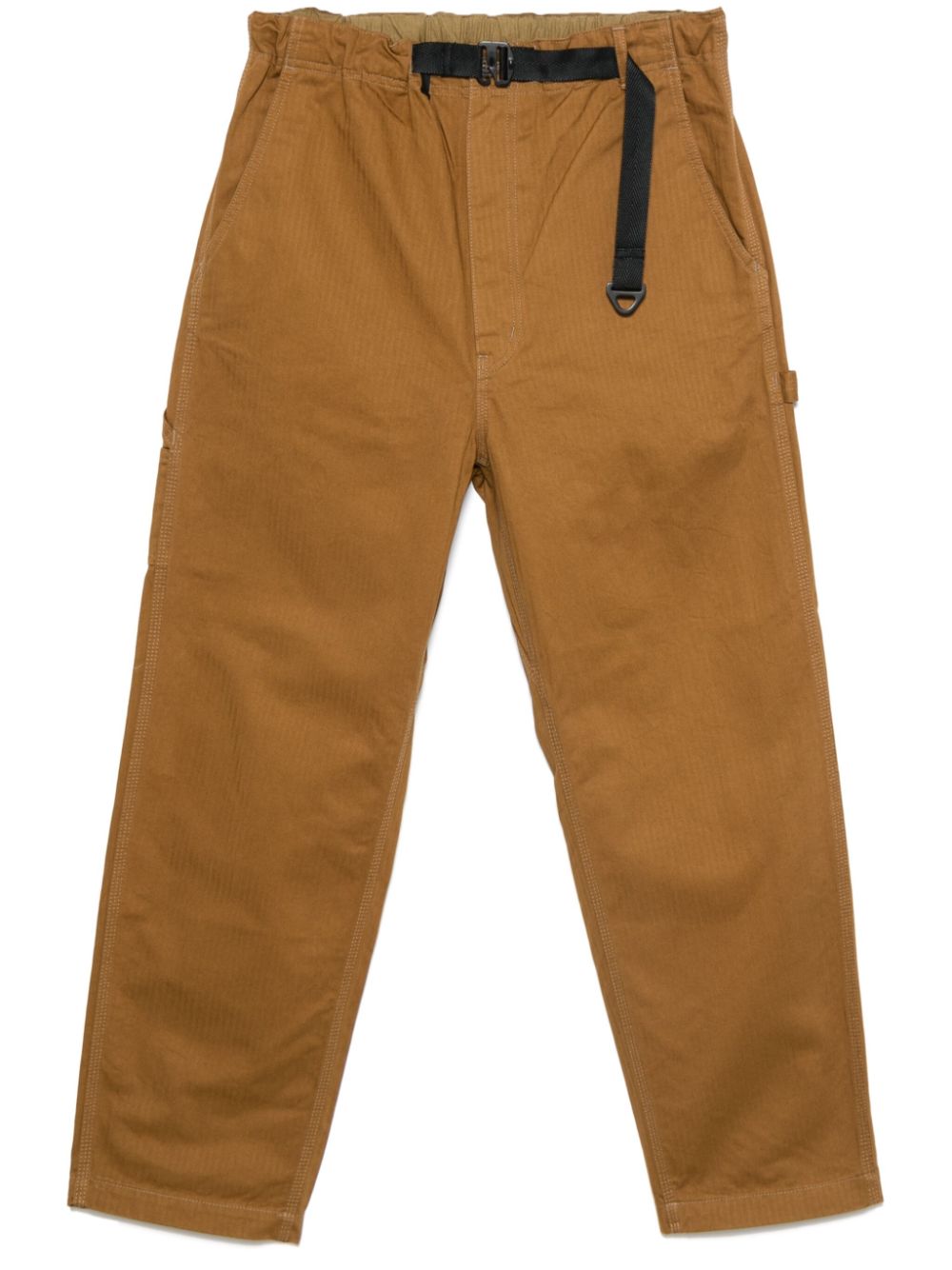 Comme des Garçons Homme Broek met visgraatpatroon Oranje