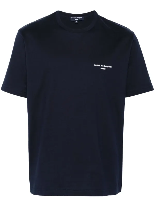 Comme Des Garçons Homme logo-print T-shirt | Blue | FARFETCH