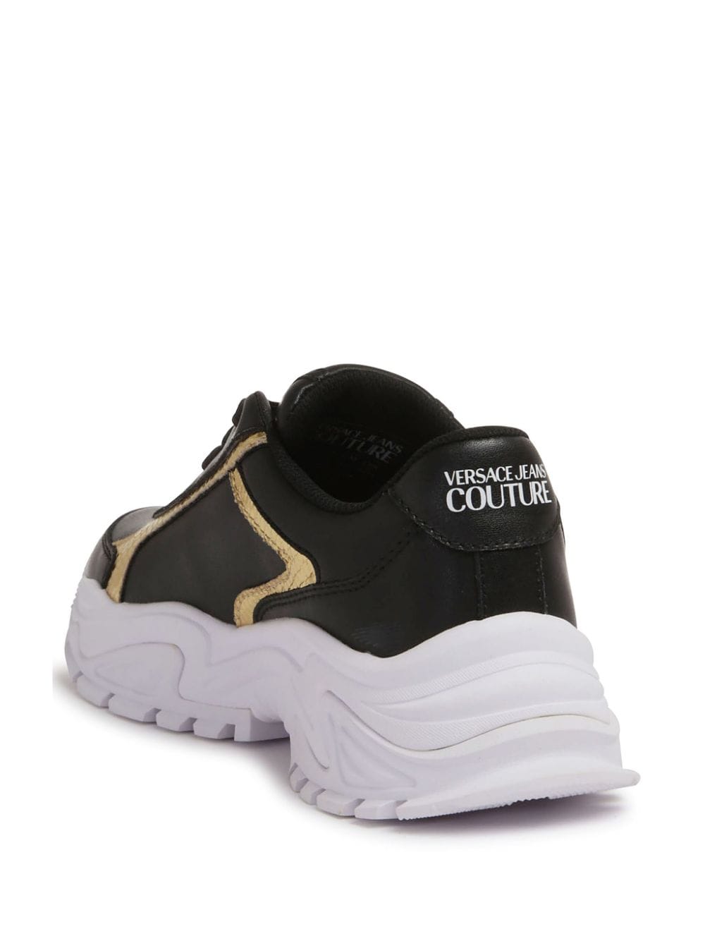 Shop Versace Jeans Couture Hiker Sneakers In Black