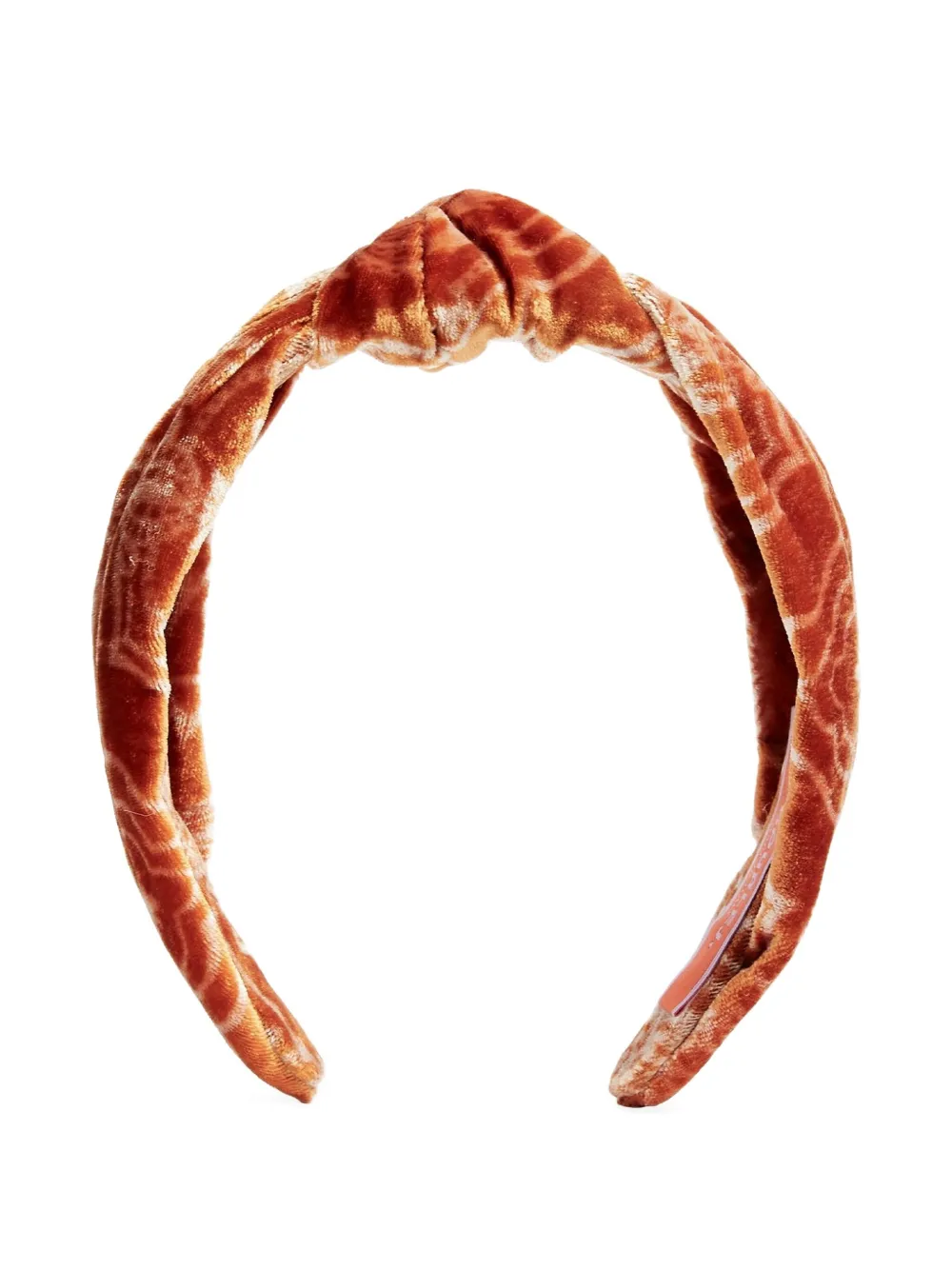 La DoubleJ Love Knot devoré headband | Orange | Image 1