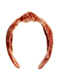 La DoubleJ Love Knot devoré headband - Orange