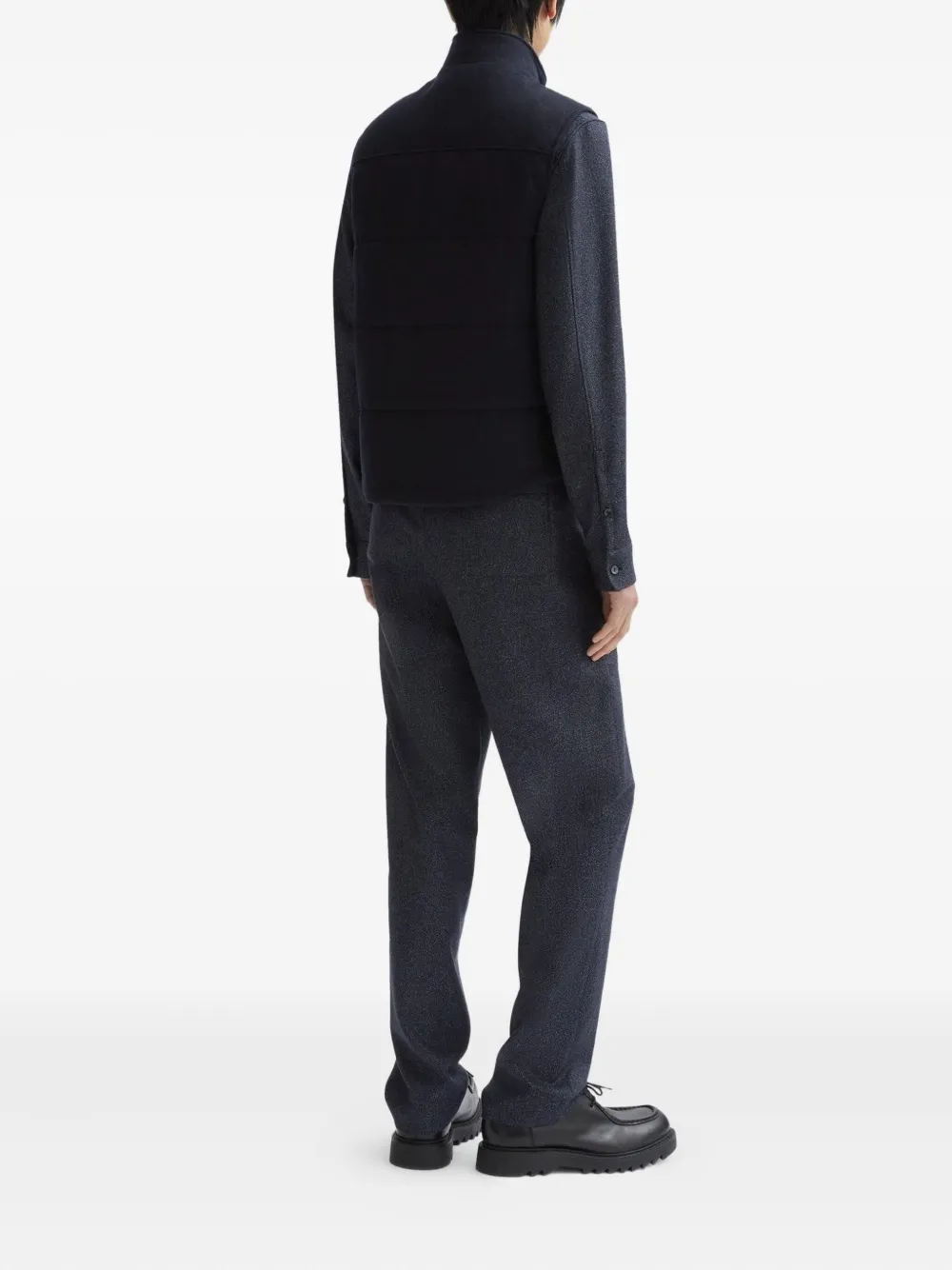Agnona Kasjmier gilet met rits Blauw