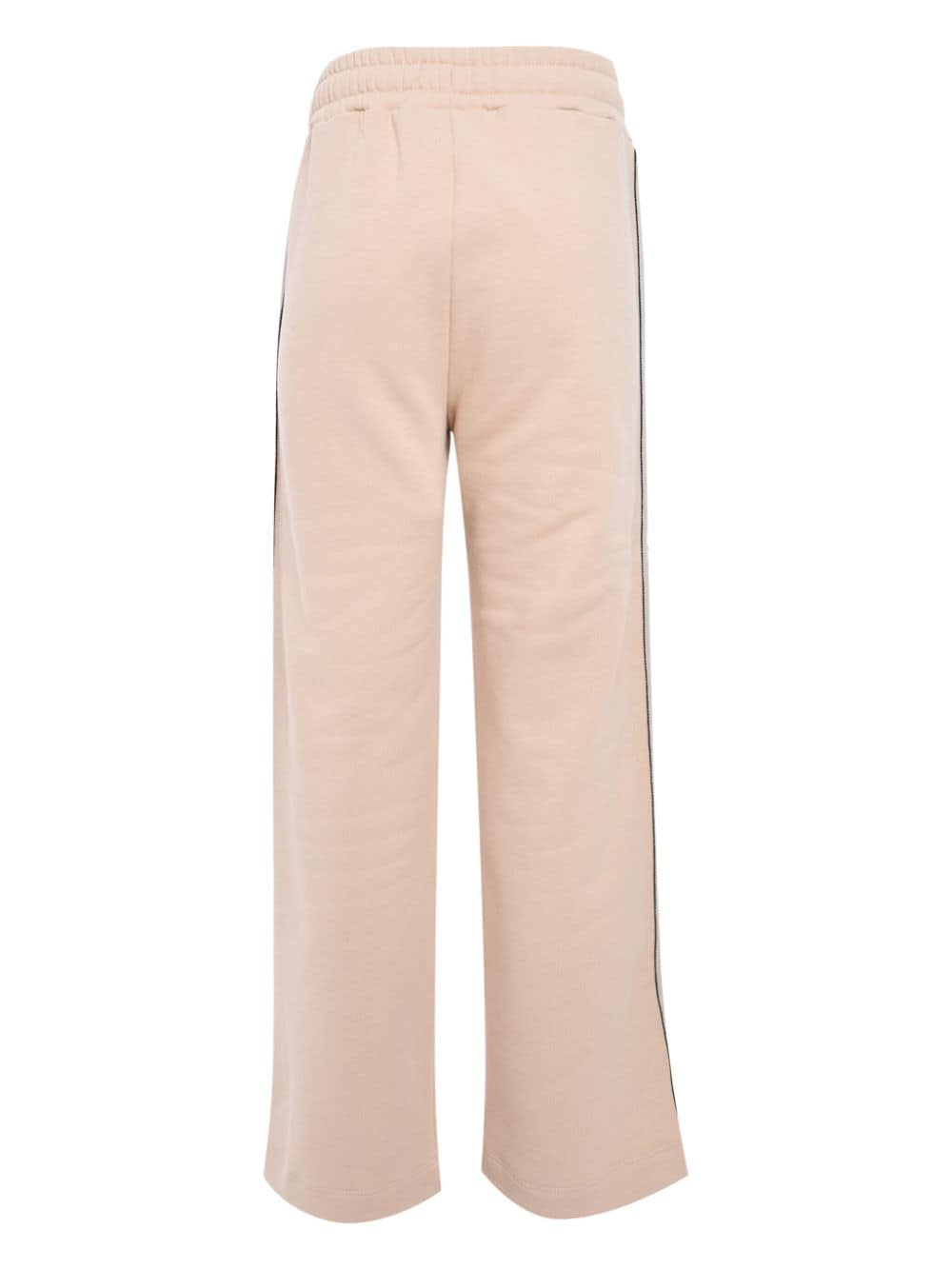 BARROW stripe detailing logo-print trousers - Roze