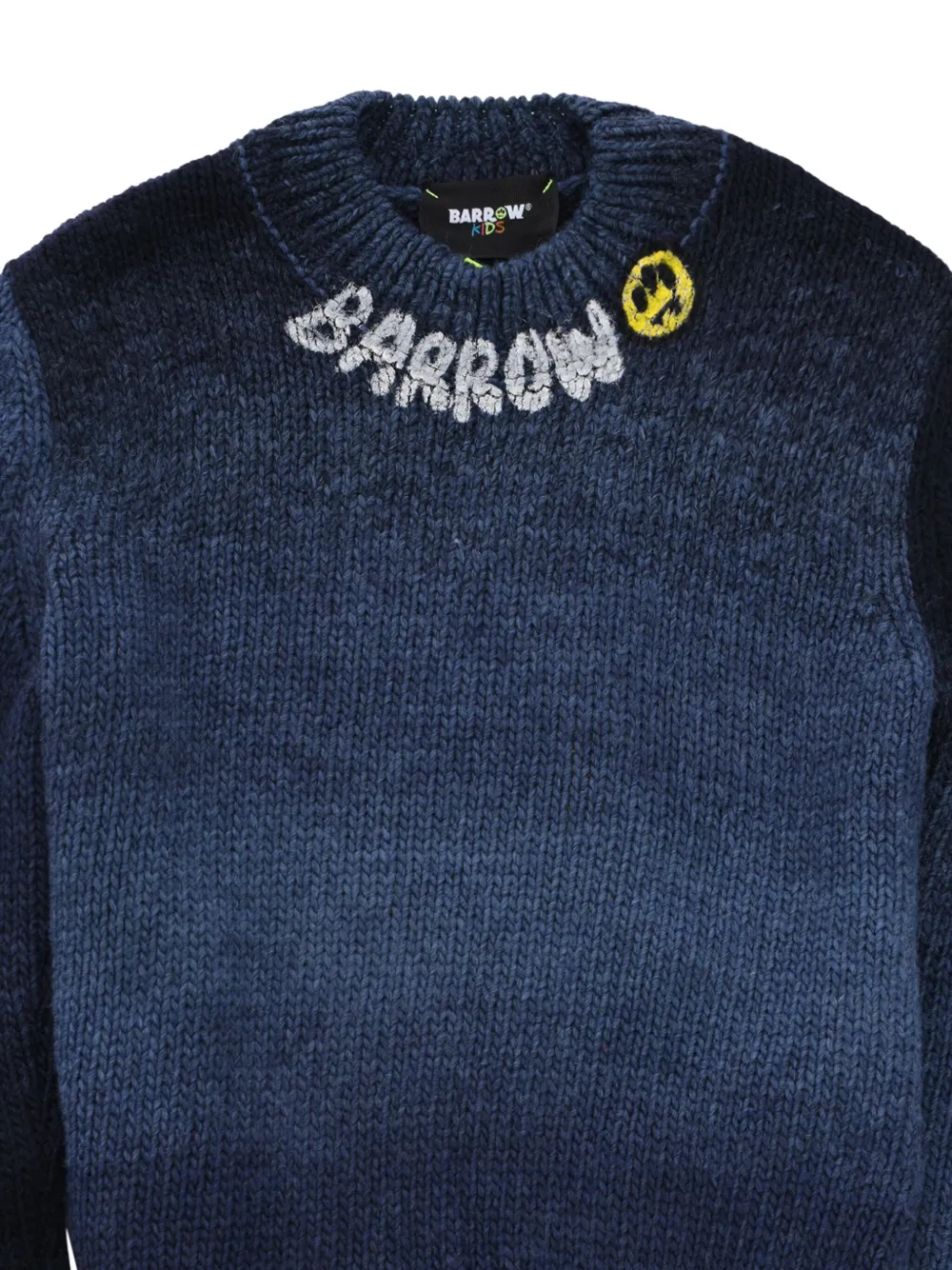 Barrow kids Trui met geborduurd logo Blauw
