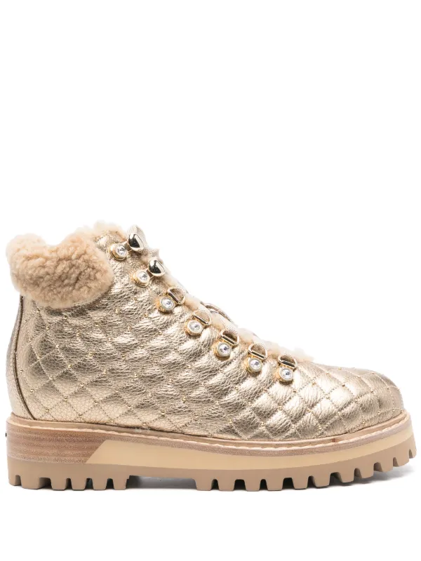 Le Silla St. Moritz ブーツ | ゴールドトーン | FARFETCH JP