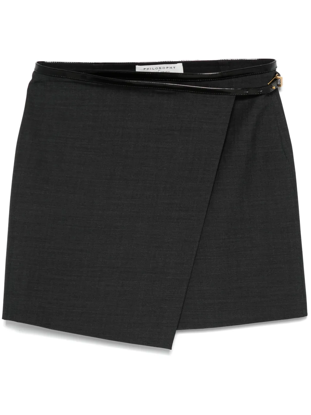 Philosophy Di Lorenzo Serafini Mini-rok met ceintuur Grijs