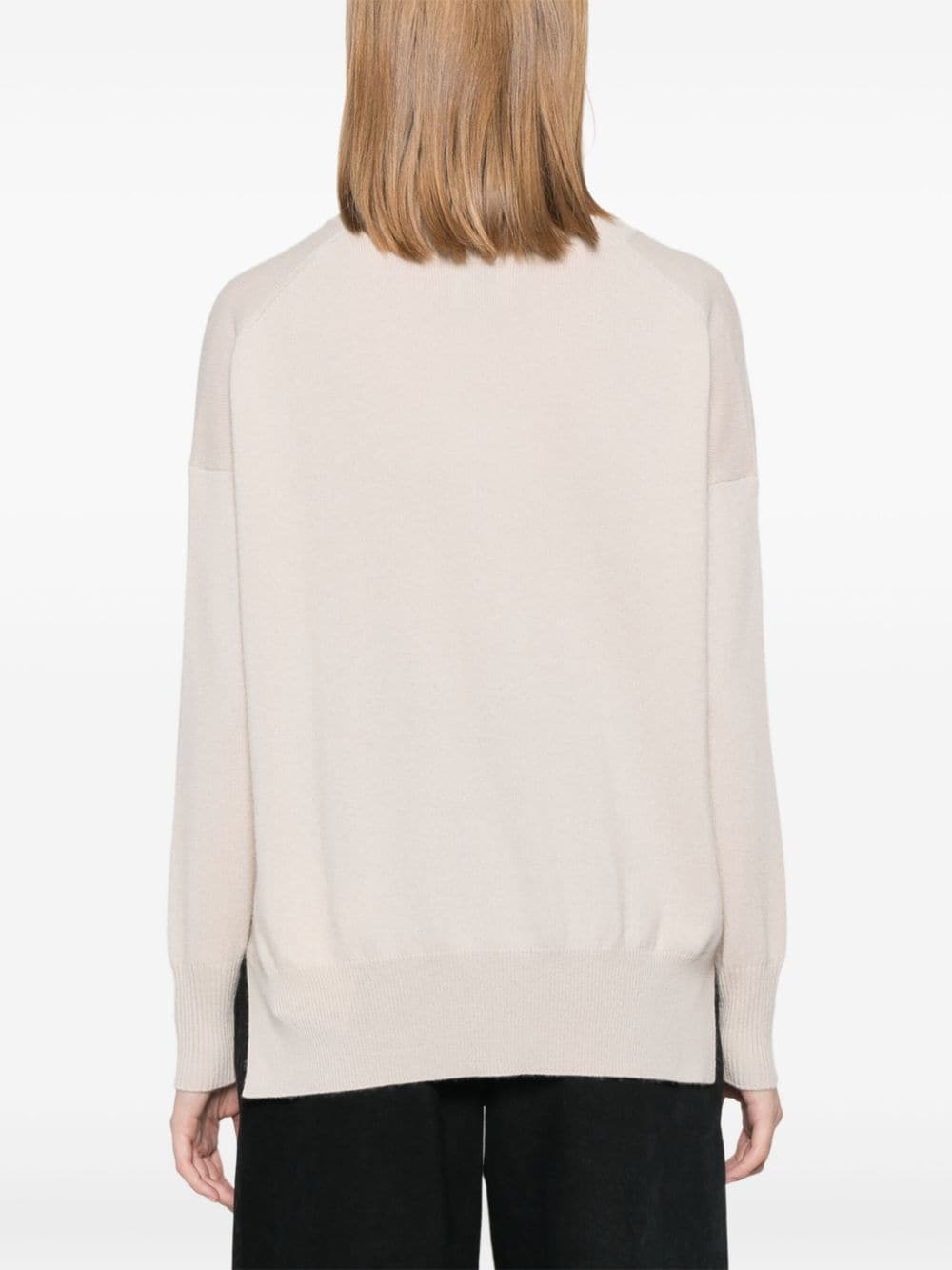 Shop Allude Cashmere Sweater In Neutrals