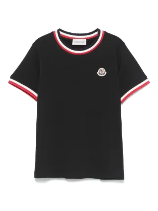 Moncler Enfant トリコロール Tシャツ | ブラック | FARFETCH JP
