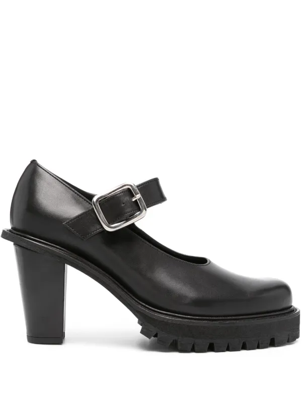 Comme des Garçons Leather Pumps in Black