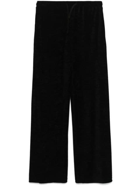 Barbara Bologna towelling-finish trousers