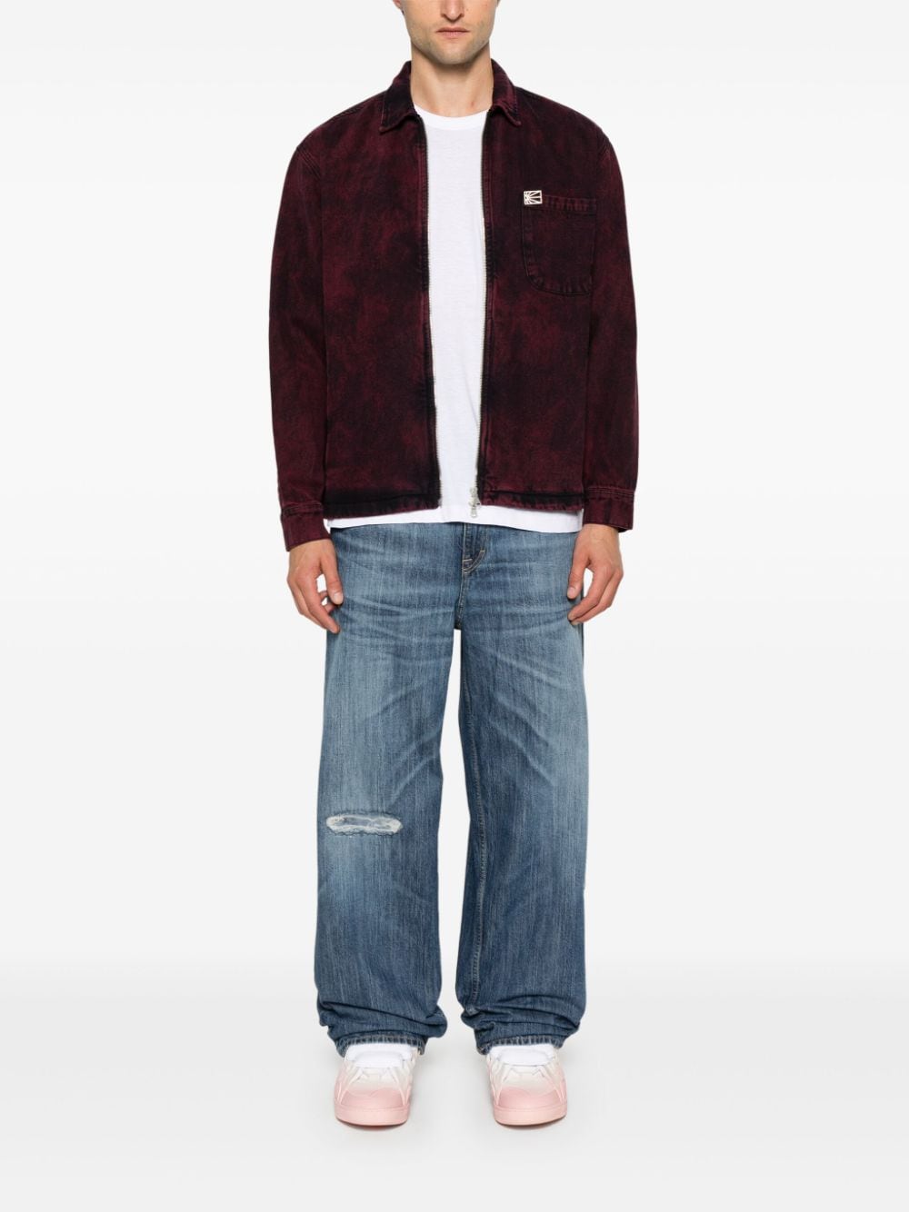 RASSVET Denim overhemd - Rood