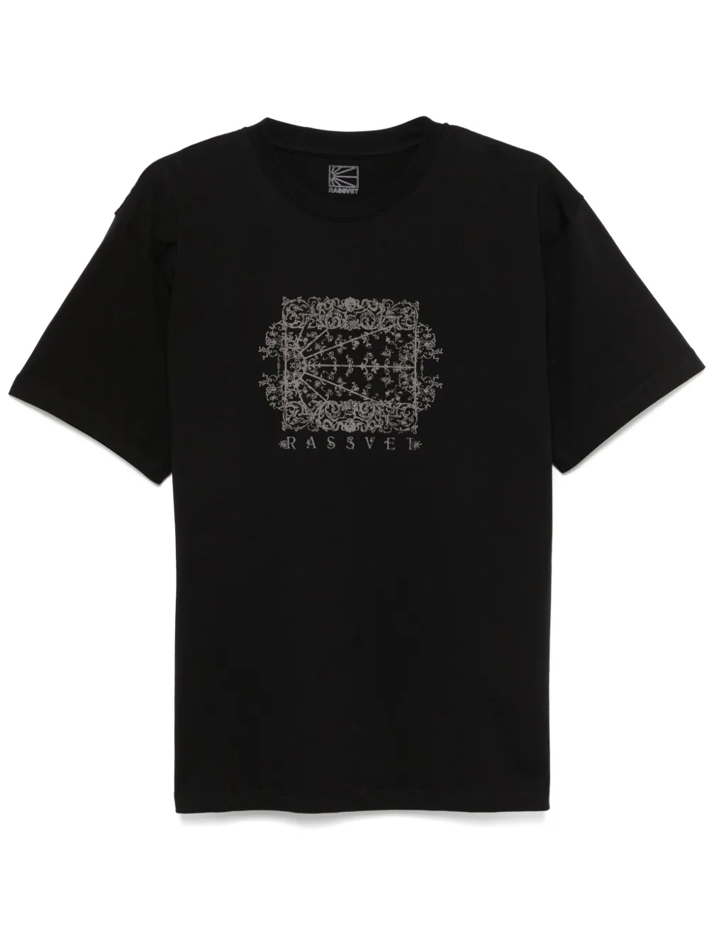 RASSVET T-shirt met logoprint Zwart