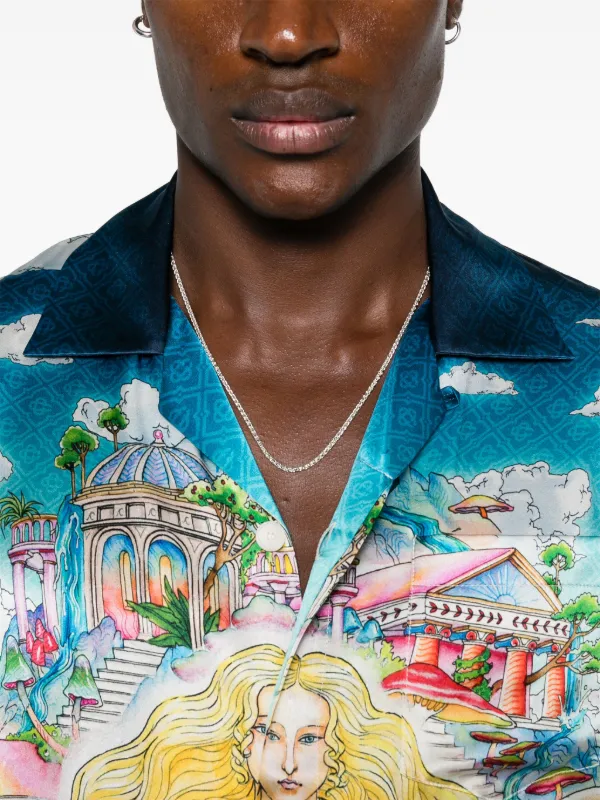 White 'The Road To Knowledge' T-Shirt by Casablanca on Sale