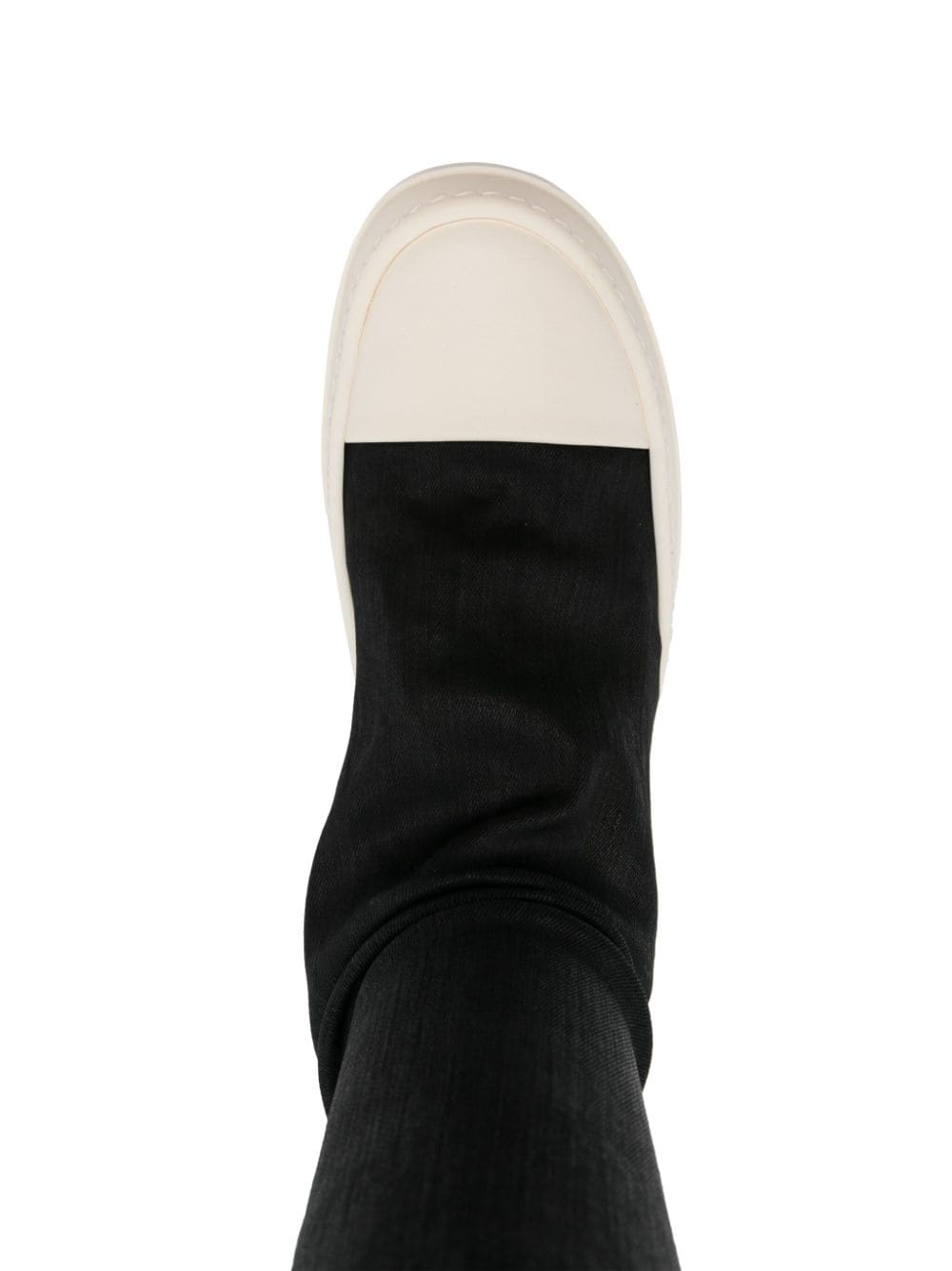 Shop Rick Owens Drkshdw Two-tone Boots In Black