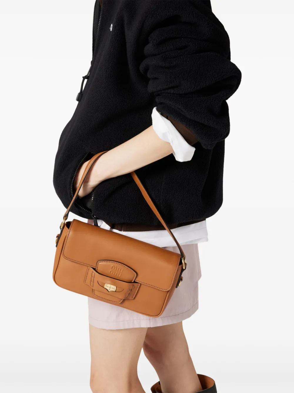 Miu Fleece sweater Zwart