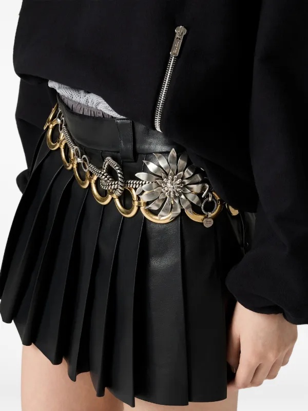 Miu Miu Fleece Sweatshirt | Black | FARFETCH