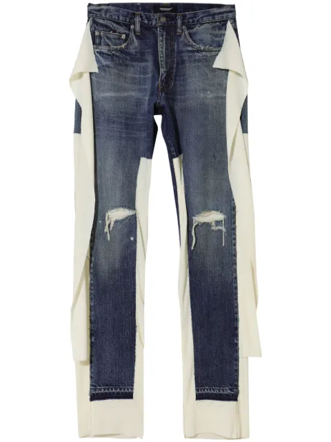 Undercover distressed straight-leg trousers