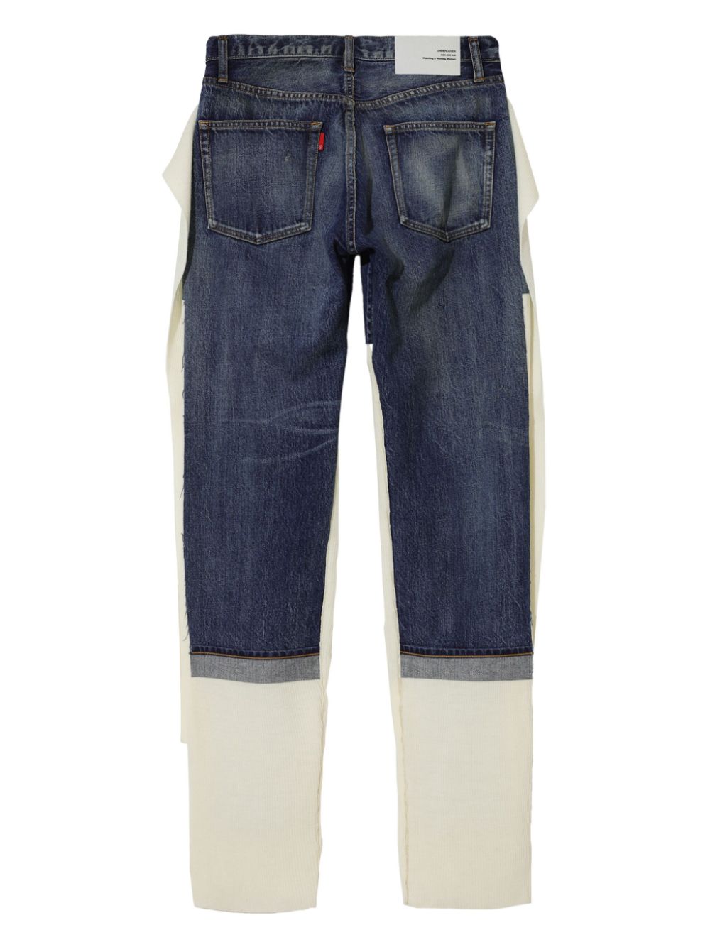 Undercover distressed straight-leg trousers - Blue