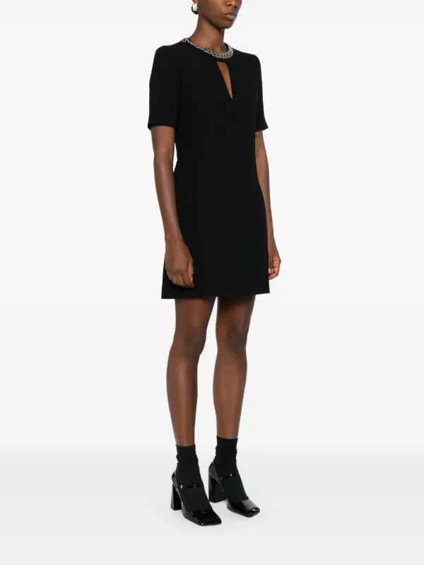 knee length dresses for ladies Barbara Black Lace Asymmetrical Capelet & Mini Dress Set – Relvoux  Womenswear