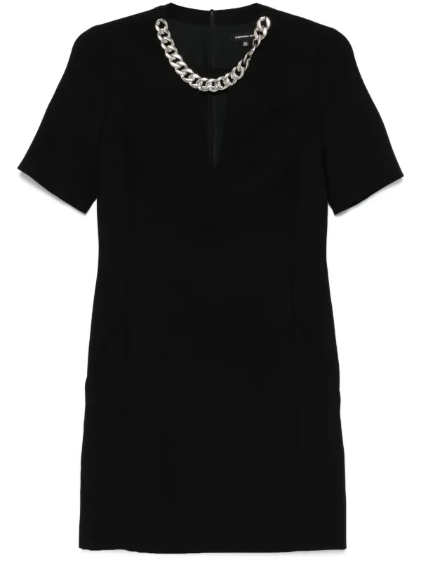 Barbara Bui Jewel Crepe Dress Black FARFETCH CH