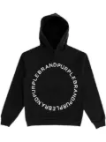 Purple Brand Circle Wordmark hoodie - Black