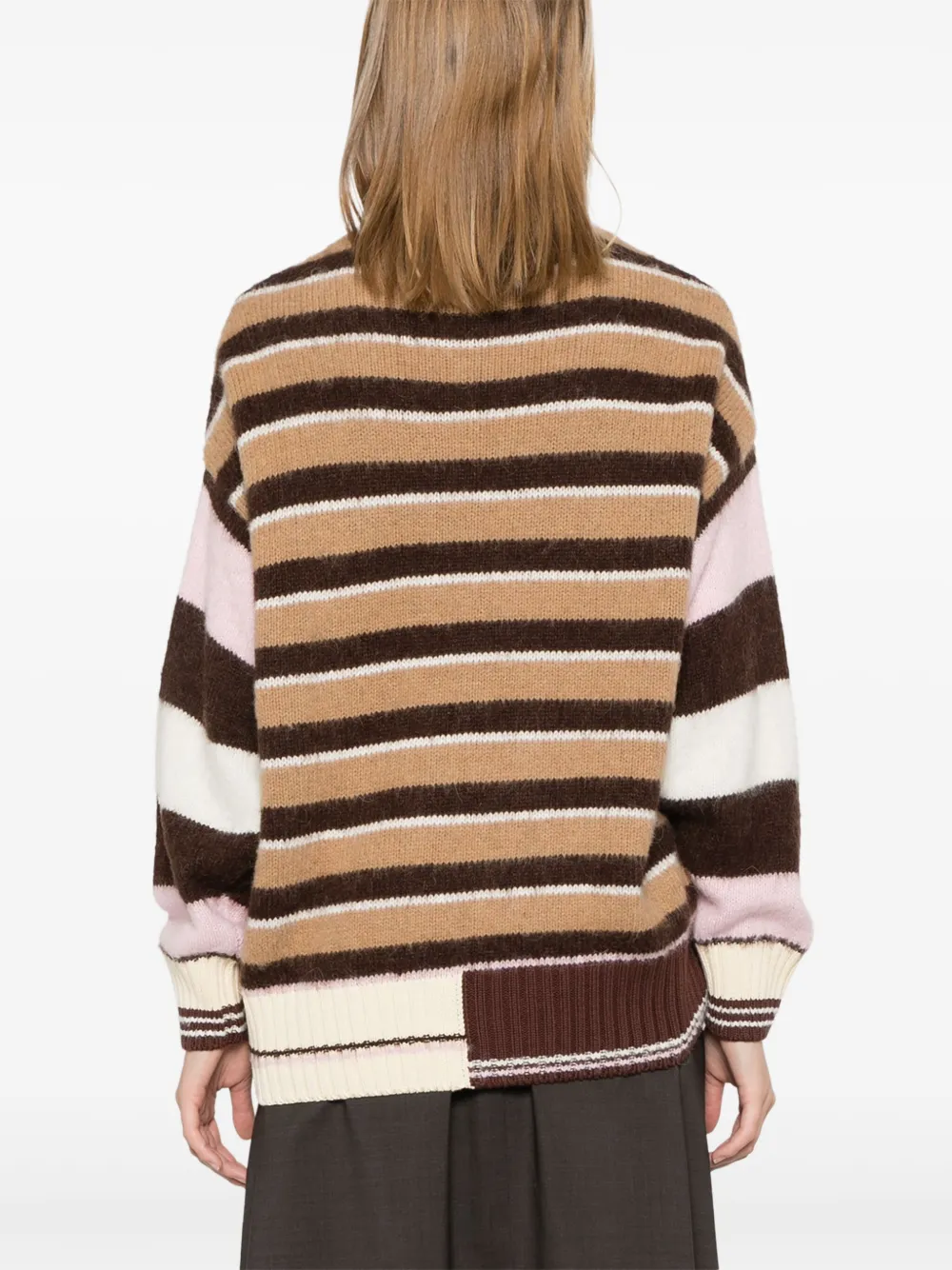 Stine Goya Sweater met ronde hals Bruin