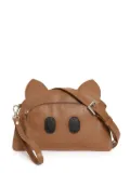 Sarah Chofakian Pig Fun clutch bag - Brown