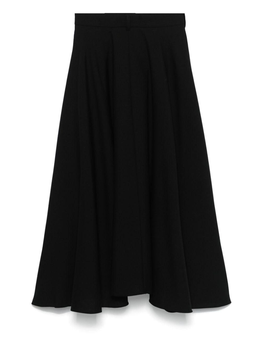 Shop Officine Generale Bertille Midi Skirt In Black